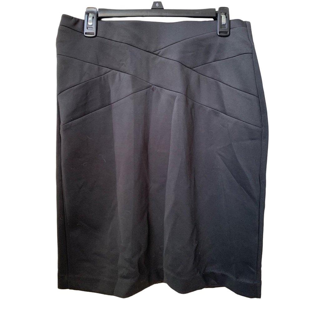 DRESS BARN Women’s Black Elastic Waist Midi Skirt
